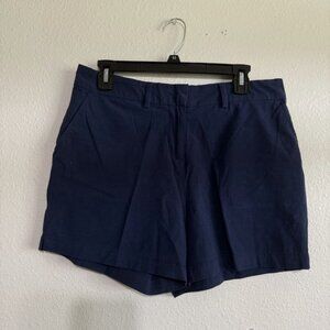 Shorts Womens‎ Size 8 Navy Blue Stretch 4" Inseam Pockets Classic